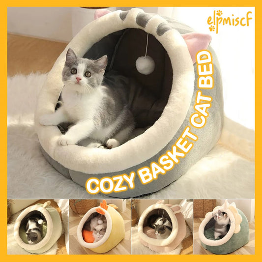 Cozy Basket Cat Bed